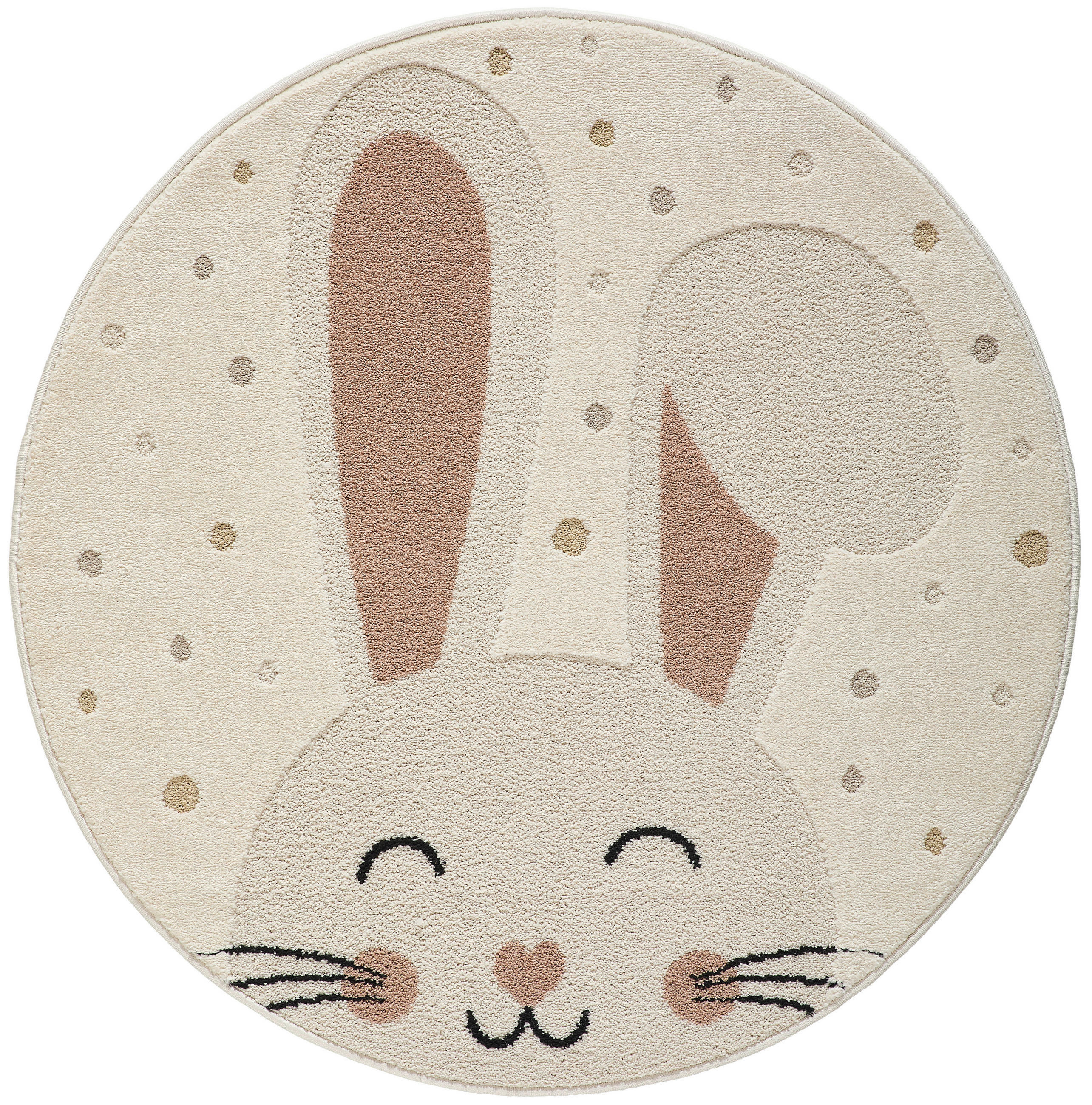 KINDERTEPPICH 120 cm Hase  - Creme, Trend, Textil (120cm) - Ben'n'jen