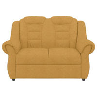 2-SITZER-SOFA in Chenille Gelb  - Gelb/Schwarz, Konventionell, Kunststoff/Textil (145/102/101cm) - Livetastic