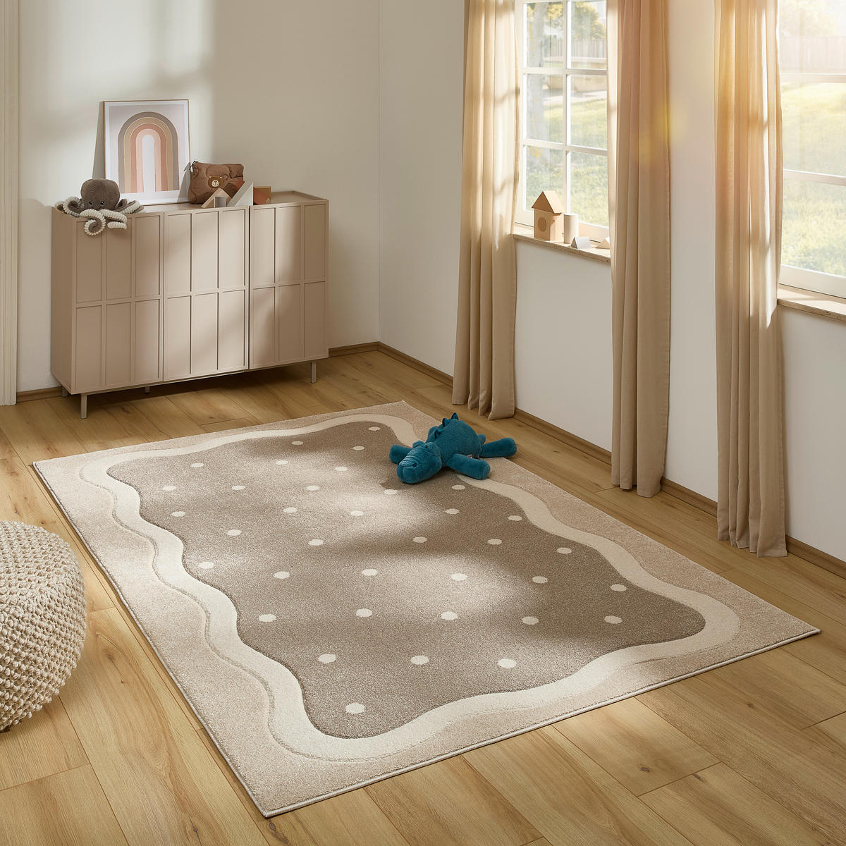 KINDERTEPPICH 120/170 cm  - Beige, Design, Textil (120/170cm) - Ben'n'jen