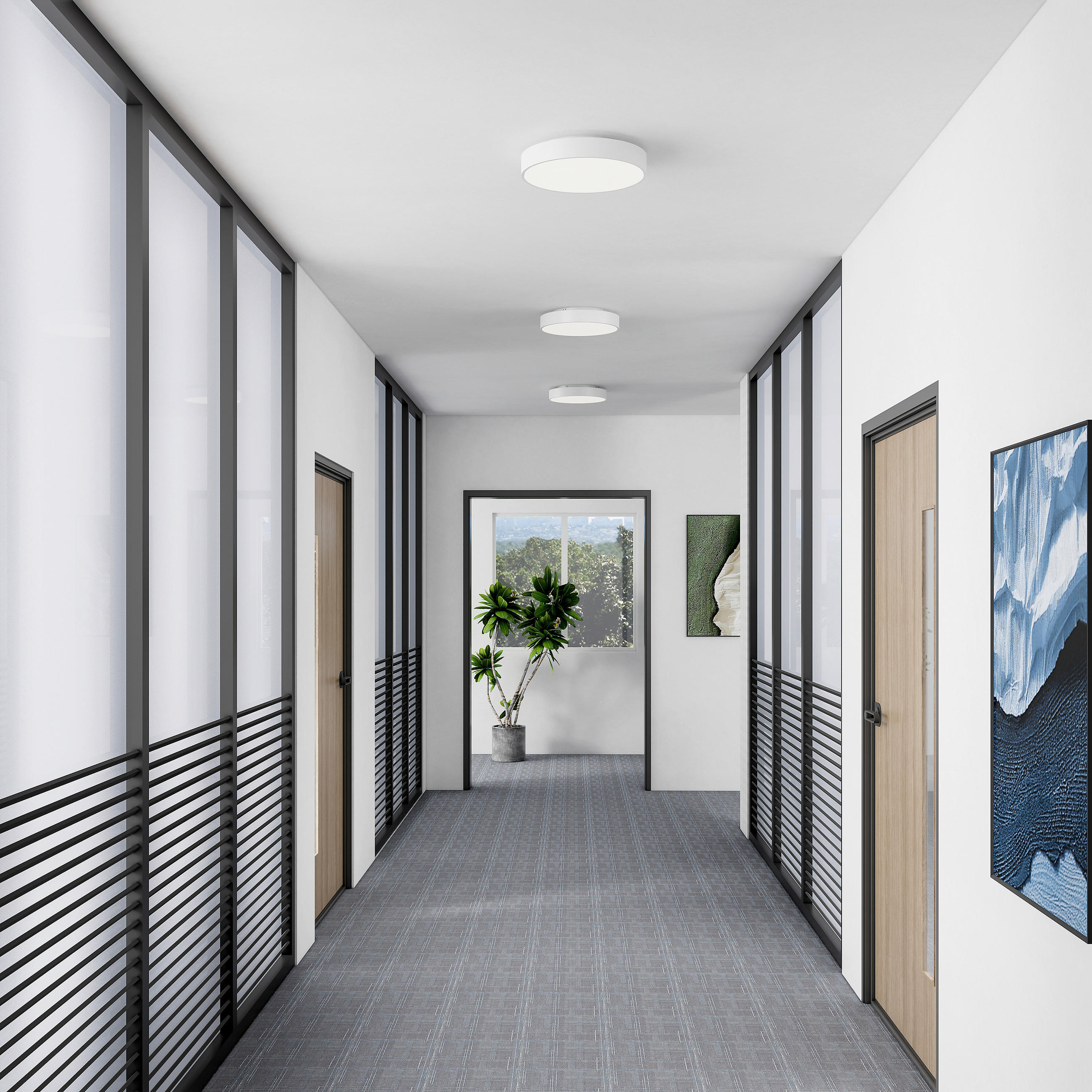 LED-DECKENLEUCHTE Menkar 60/60/9 cm   - Weiß, KONVENTIONELL, Metall (60/60/9cm)