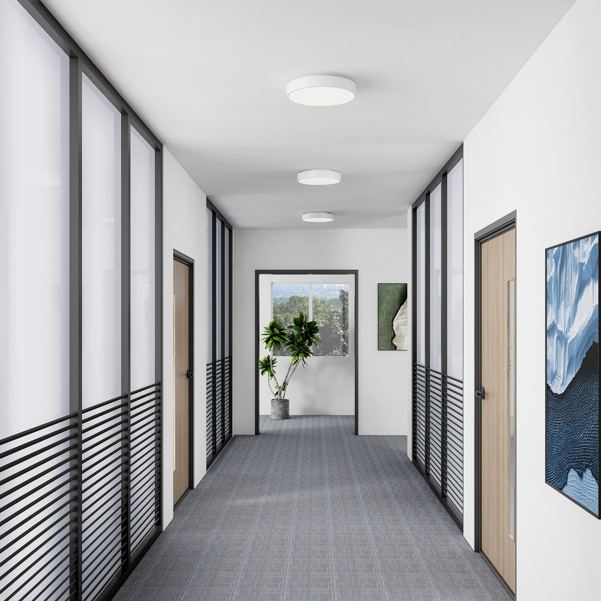 LED-DECKENLEUCHTE Menkar 40/40/9 cm   - Weiß, KONVENTIONELL, Metall (40/40/9cm)