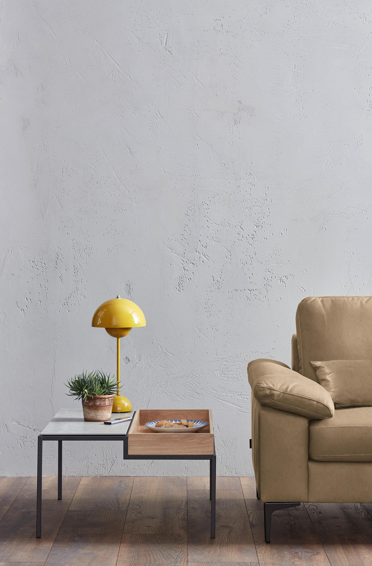 3-SITZER-SOFA  in Echtleder Honig   - Schwarz/Honig, Design, Leder/Metall (224/86/97cm) - Schöner Wohnen