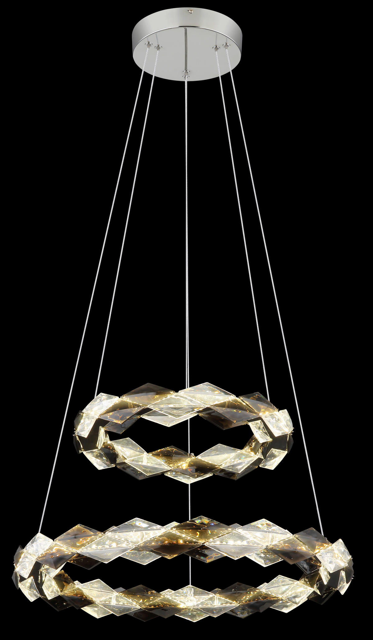 ZÁVĚSNÉ LED SVÍTIDLO, 55/55/130 cm  - Design (55/55/130cm) - Globo