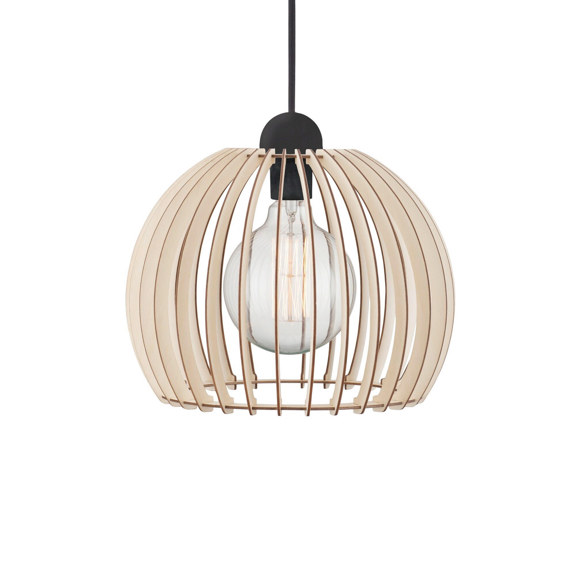 PENDELLEUCHTE Chino 26/30 cm  - Braun, Design, Holz (26/30cm) - Nordlux