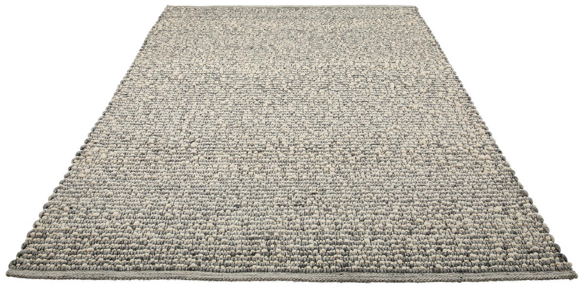 HANDWEBTEPPICH 130/190 cm Grau  - Grau, Basics, Textil (130/190cm) - Linea Natura