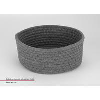KENYÉRKOSÁR  22/22/10 cm  - antracit, Basics, textil (22/22/10cm) - Justinus
