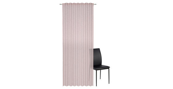 FERTIGVORHANG transparent - Rosa, Basics, Textil (140/245cm) - Esposa