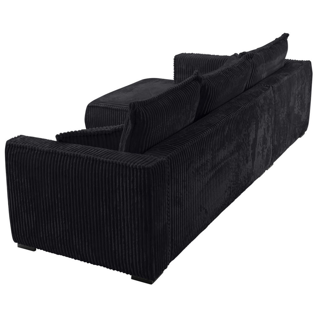 Thumbnail - Carryhome Ecksofa, Schwarz, Textil, Buche, Hartholz, 3-Sitzer, Füllung: Polyurethan (Pur), Silikon,Polyurethan (Pur), Si...