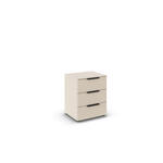 NACHTSCHRANK 50/61/42 cm  - Champagner/Schwarz, Design, Holzwerkstoff/Kunststoff (50/61/42cm) - Novel