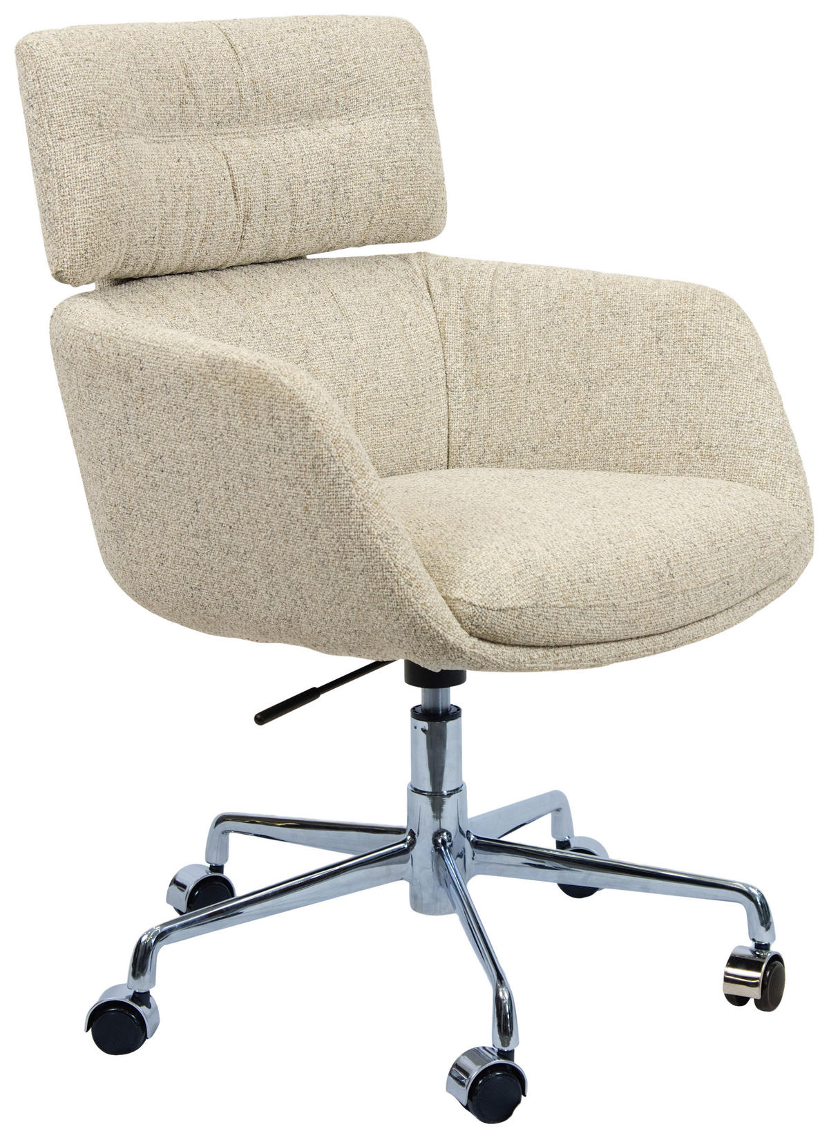 FORGÓSZÉK  szövet krómszínű, bézs  - bézs/krómszínű, Design, műanyag/textil (62/91/66cm) - Dieter Knoll