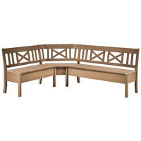 ECKBANK 213/170 cm Laugenfarbig Kiefer massiv   - Laugenfarbig, ROMANTIK / LANDHAUS, Holz (213/170cm) - Boxxx