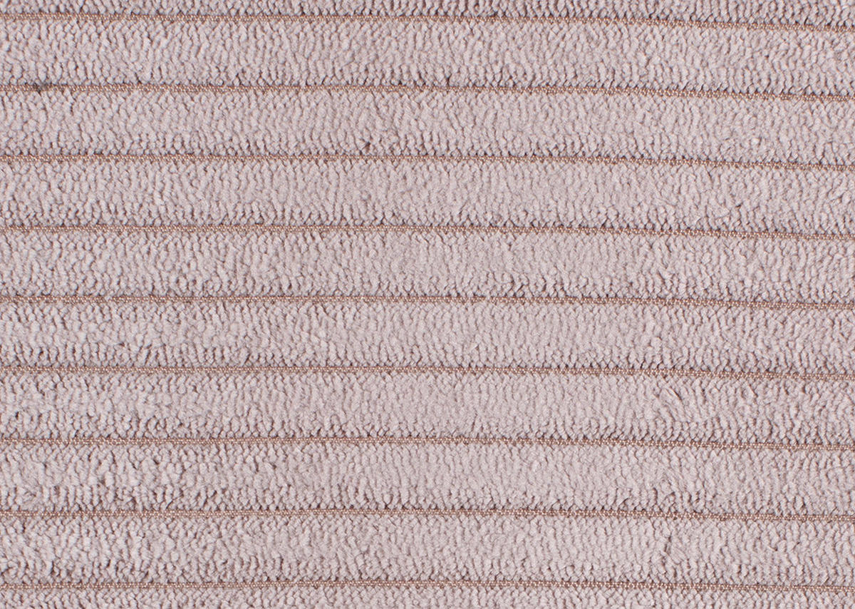 ECKSOFA in Cord Altrosa  - Edelstahlfarben/Altrosa, Konventionell, Textil/Metall (248/200cm) - Beldomo System