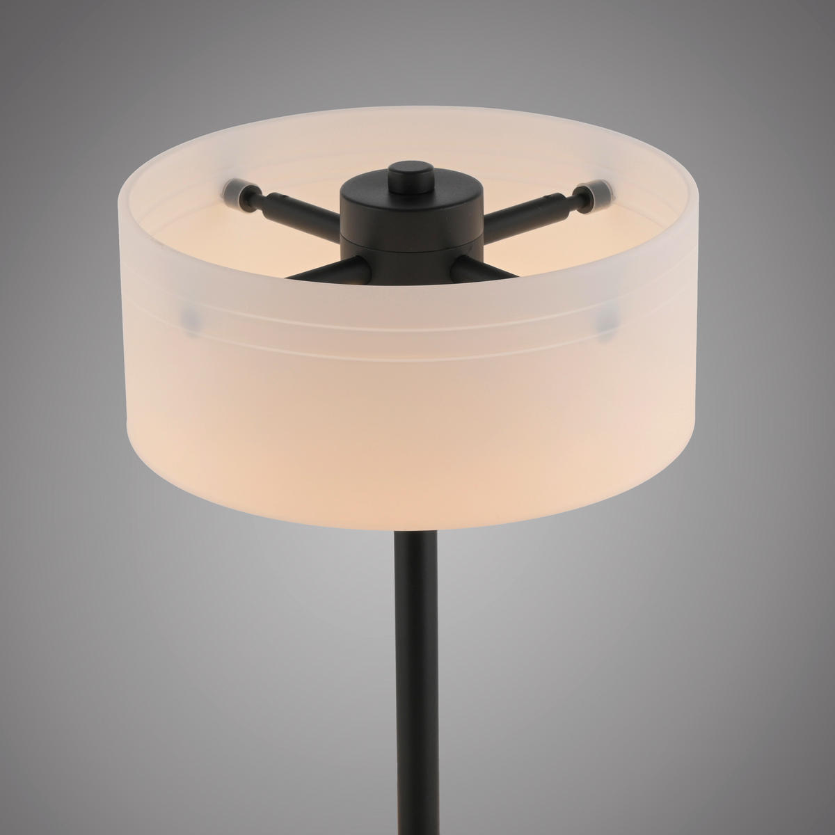 LED-TISCHLEUCHTE Marika 20/20/33 cm  - Schwarz, Design, Glas/Kunststoff (20/20/33cm) - Paul Neuhaus