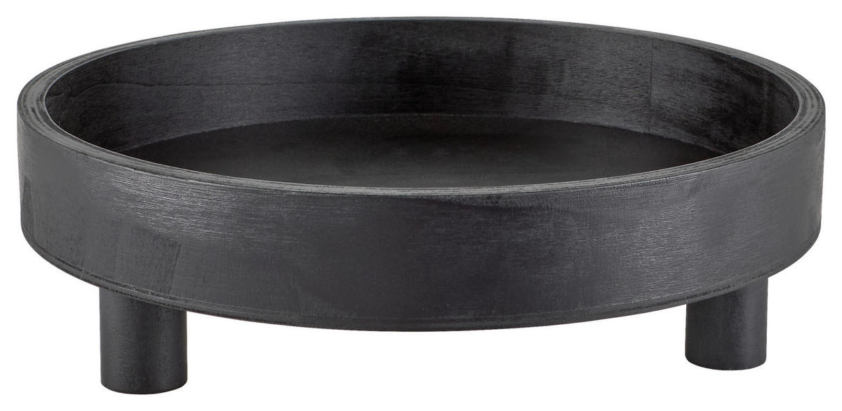 DEKOTABLETT - Schwarz, Trend, Holz (30,5/9cm) - Ambia Home