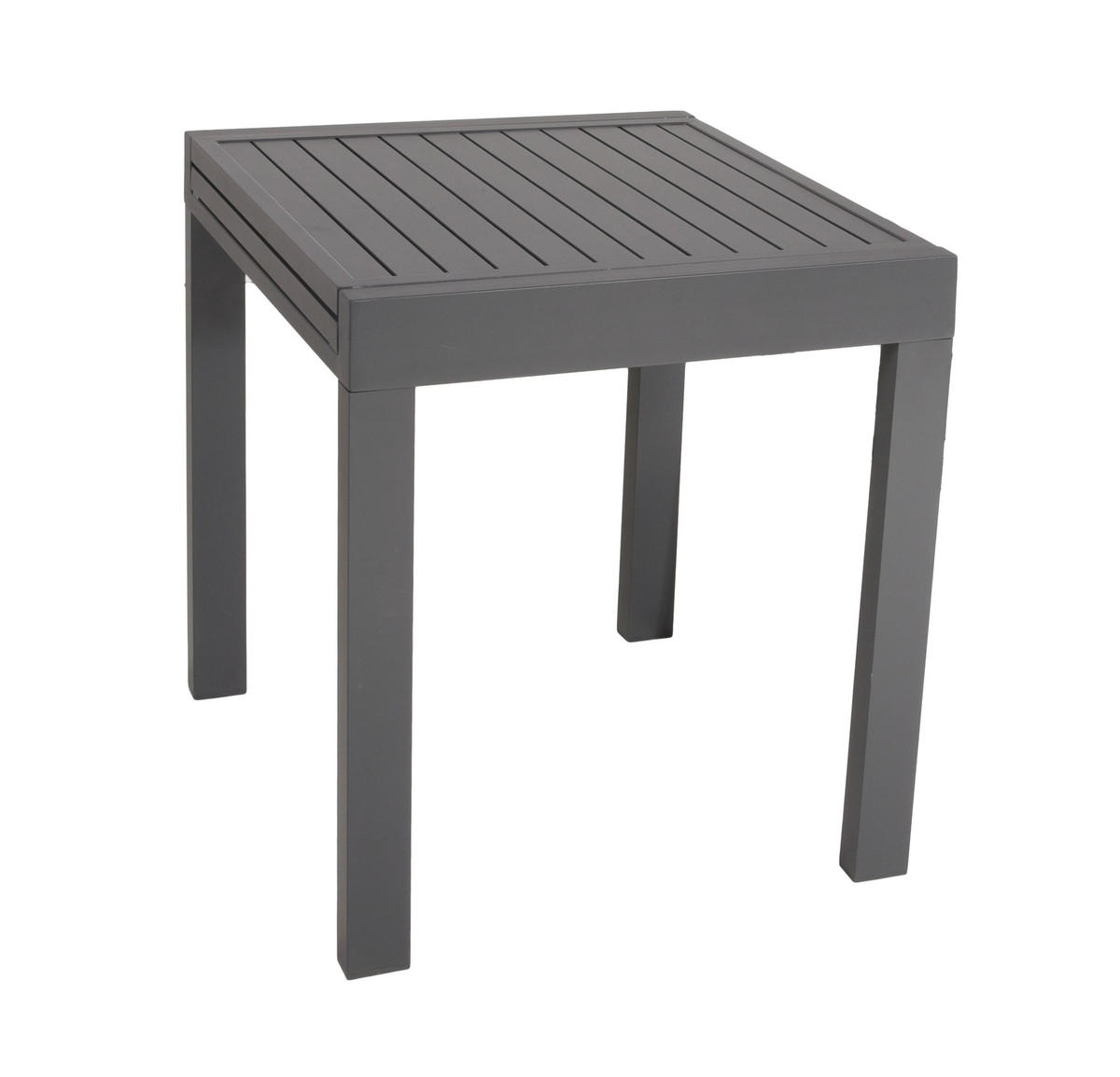 GARTENSET 3-teilig Aluminium 3-teilig  - Dunkelgrau/Schwarz, Basics, Kunststoff/Metall (56,5/89/61cm) - Gardenson