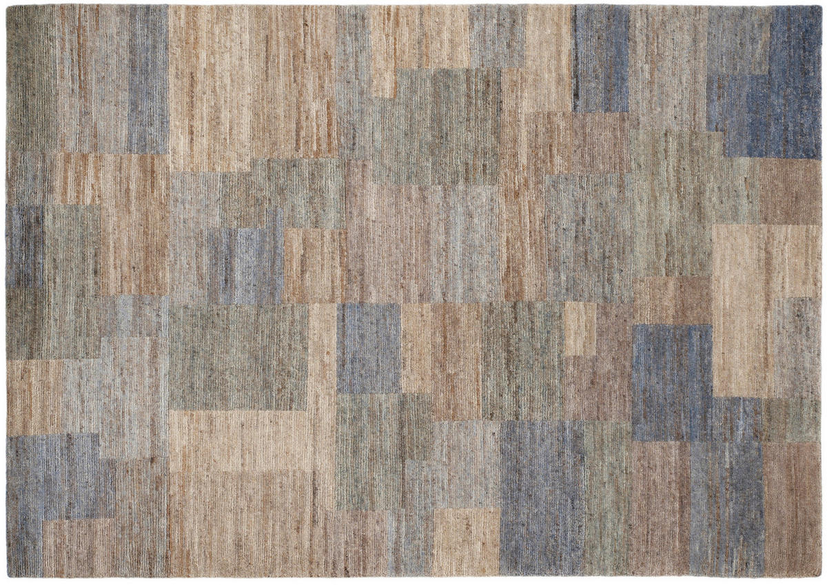 WOLLTEPPICH 140/200 cm Grau, Silberfarben  - Silberfarben/Grau, Design, Textil (140/200cm) - Cazaris