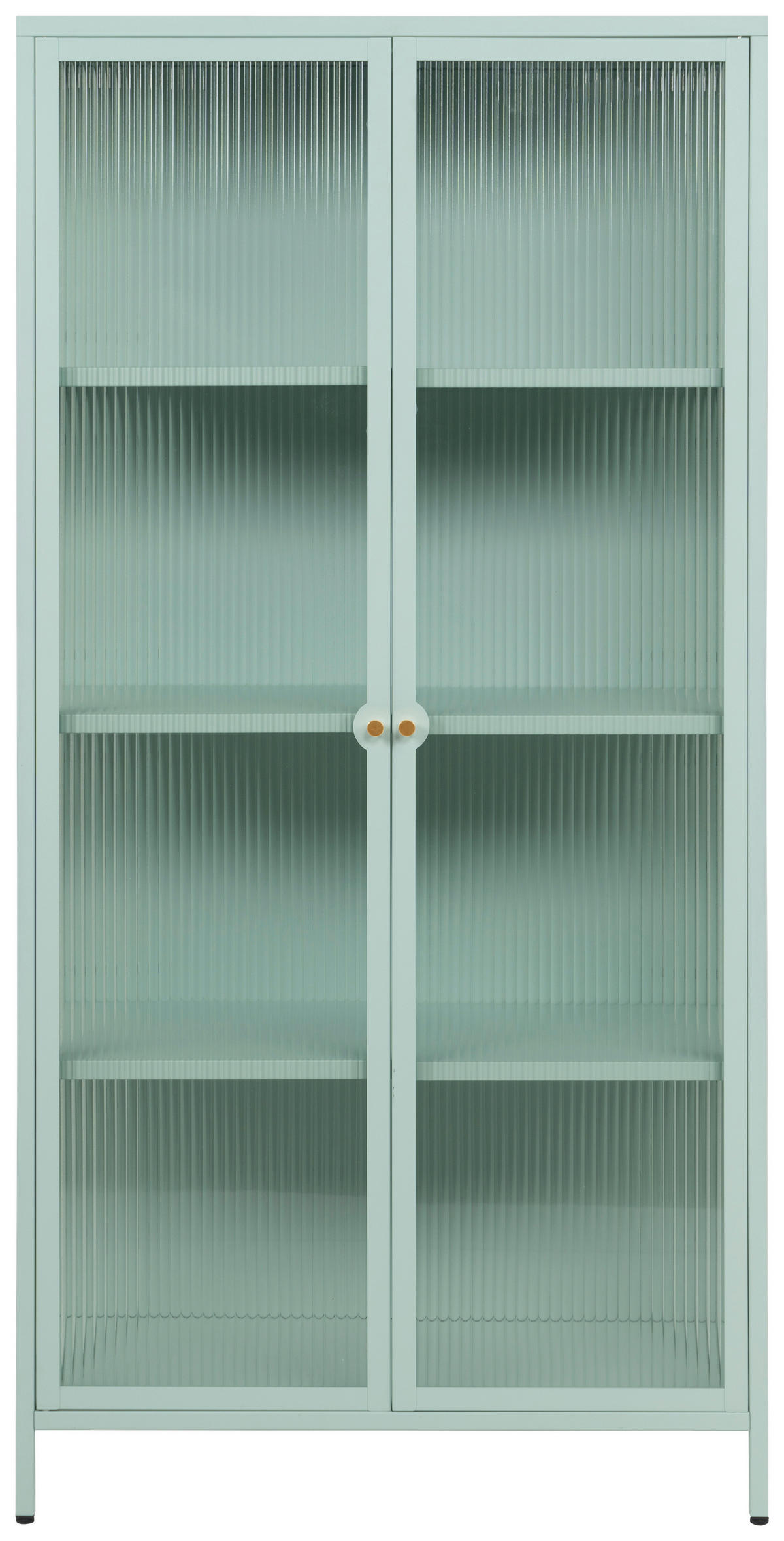 VITRINA 80/160/40 cm   - boje mente/zlatne boje, Design, staklo/metal (80/160/40cm) - MID.YOU
