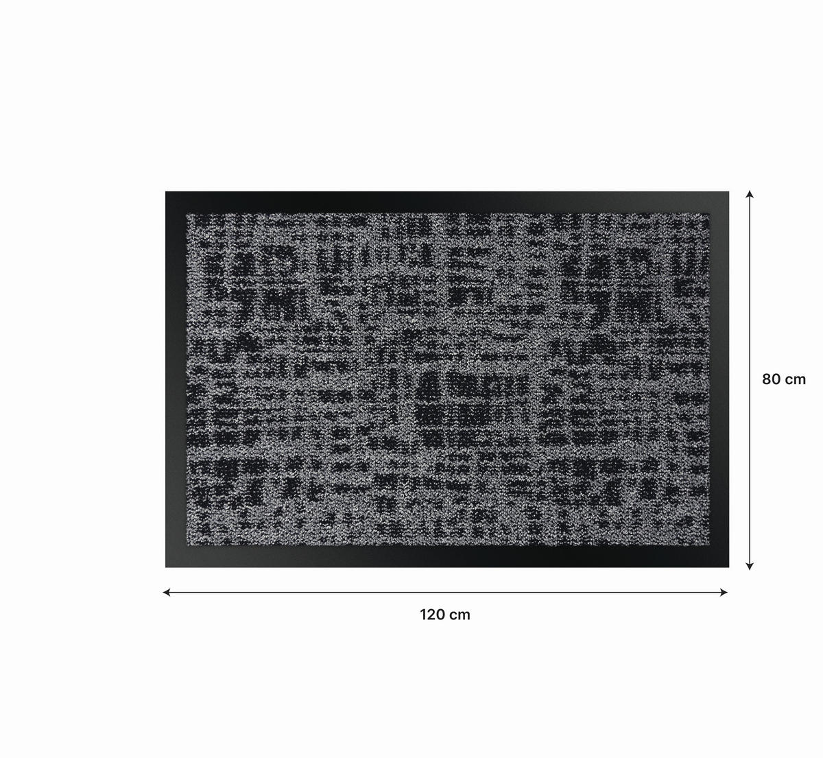LÁBTÖRLŐ  - szürke, Basics, műanyag (80/0,7/120cm)