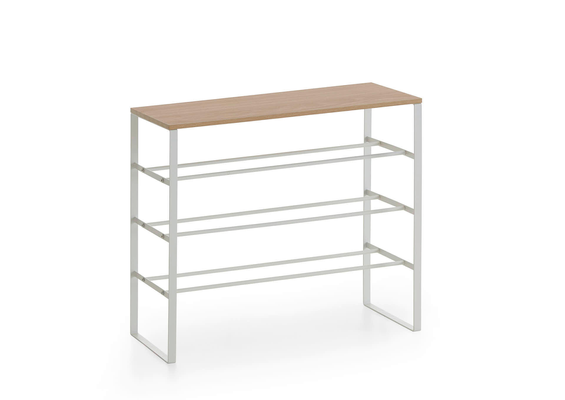 SCHUHREGAL Eiche Artisan  - Eiche Artisan/Grau, Design, Holzwerkstoff/Metall (66/61/25cm) - MID.YOU