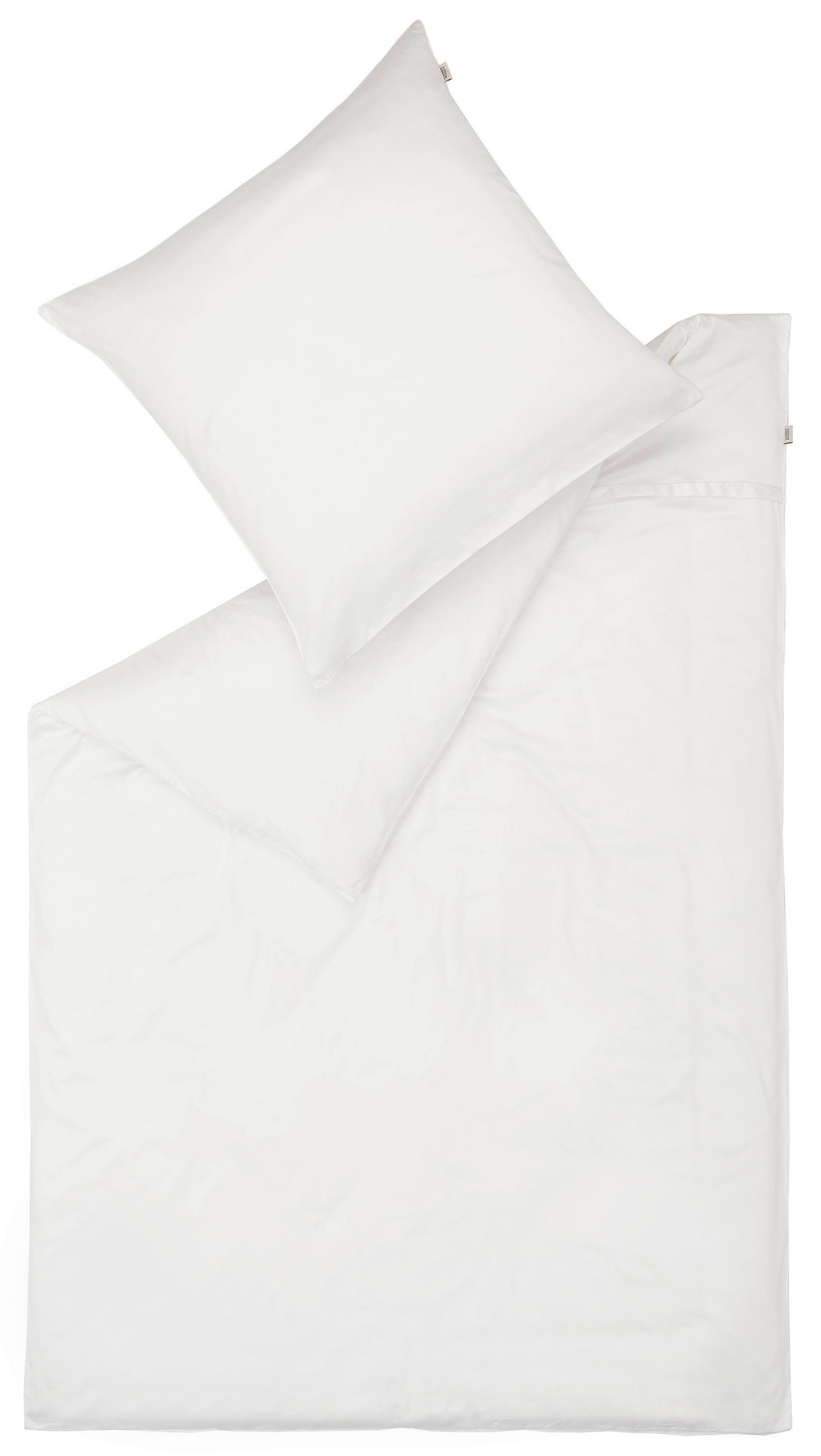 WENDEBETTWÄSCHE SW-PURE Satin 200/200 cm  - Weiß, Basics, Textil (200/200cm) - Schöner Wohnen