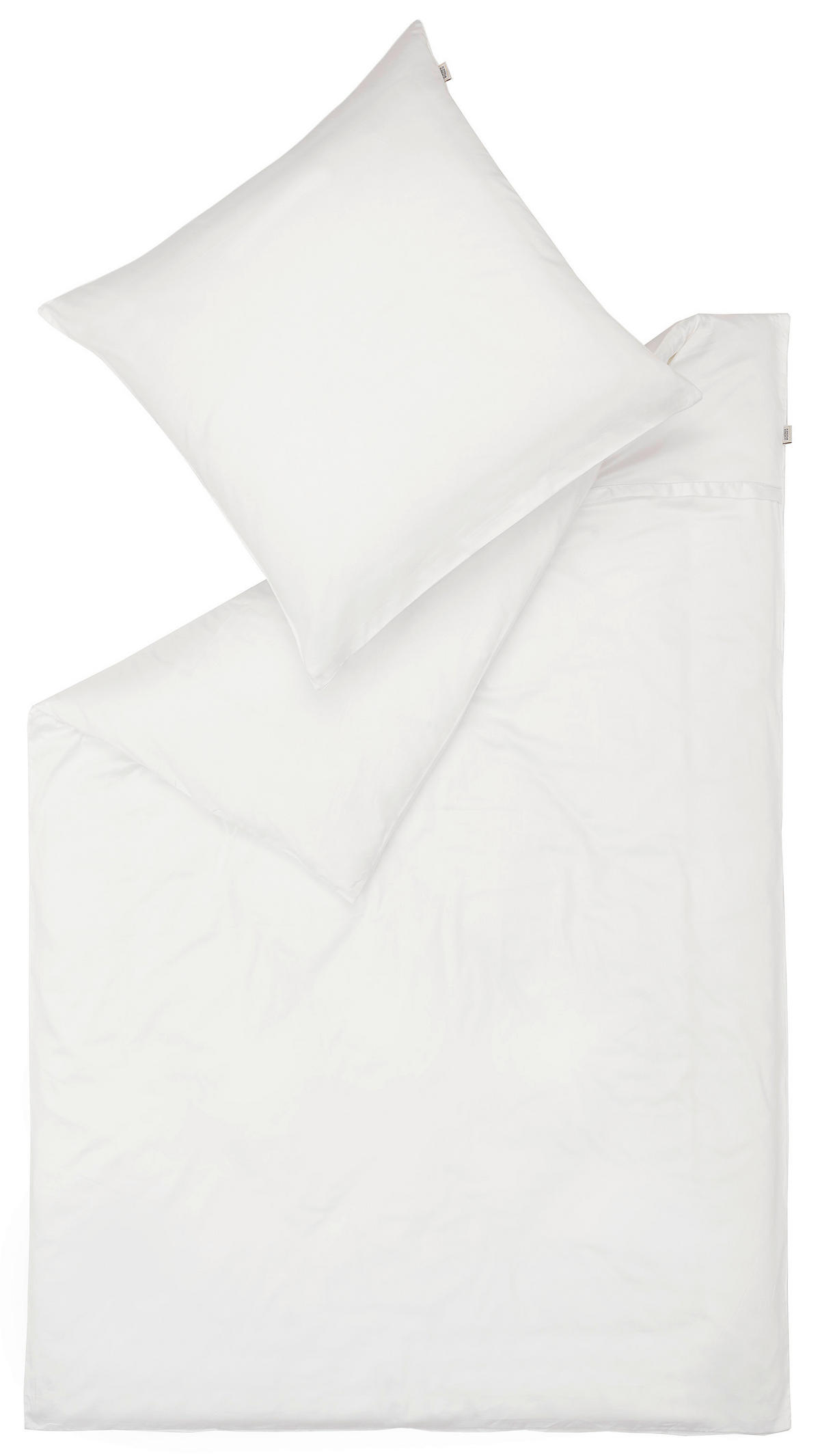 WENDEBETTWÄSCHE SW-PURE Satin 155/220 cm  - Weiß, Basics, Textil (155/220cm) - Schöner Wohnen