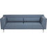 SOFA Echtleder Blau, Grau - Blau/Edelstahlfarben, Design, Leder/Metall (215cm) - Rolf Benz SOFA Echtleder Blau, Grau - Blau/Edelstahlfarben, Design, Leder/Metall (215cm) - Rolf Benz