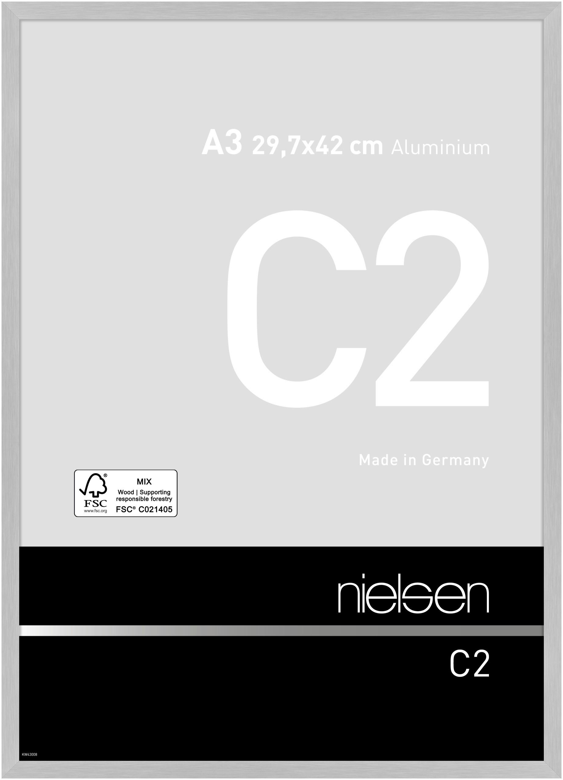 RAHMEN - Hellgrau, Basics, Metall (31,24/43,54/2,5cm) - Nielsen