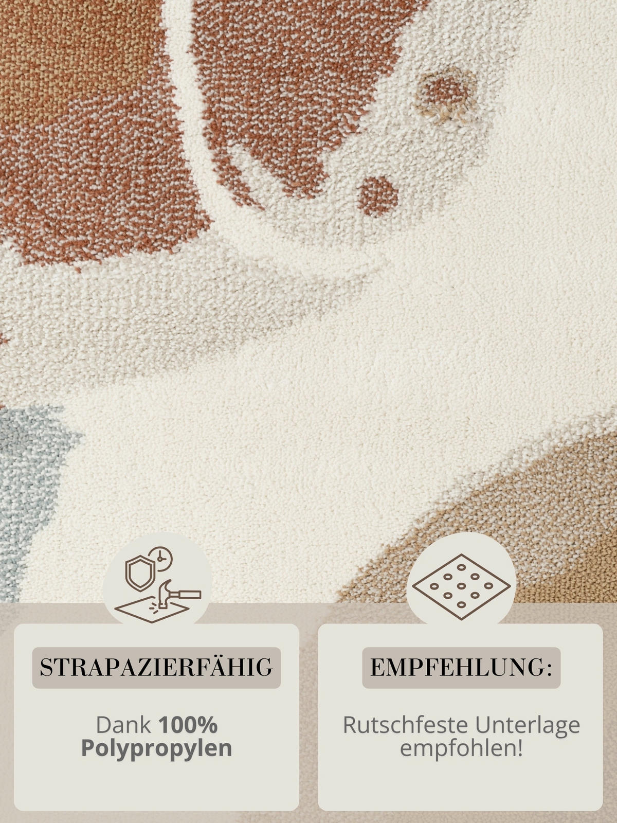 KINDERTEPPICH 200/290 cm Adventures Blume  - Multicolor/Creme, Design, Kunststoff/Textil (200/290cm) - Hanse Home