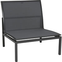 LOUNGEMITTELTEIL - Dunkelgrau/Anthrazit, Design, Textil/Metall (75/80/81cm) - Stern