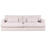 BIGSOFA in Cord Creme  - Creme/Schwarz, ROMANTIK / LANDHAUS, Kunststoff/Textil (270/67/120cm) - Landscape