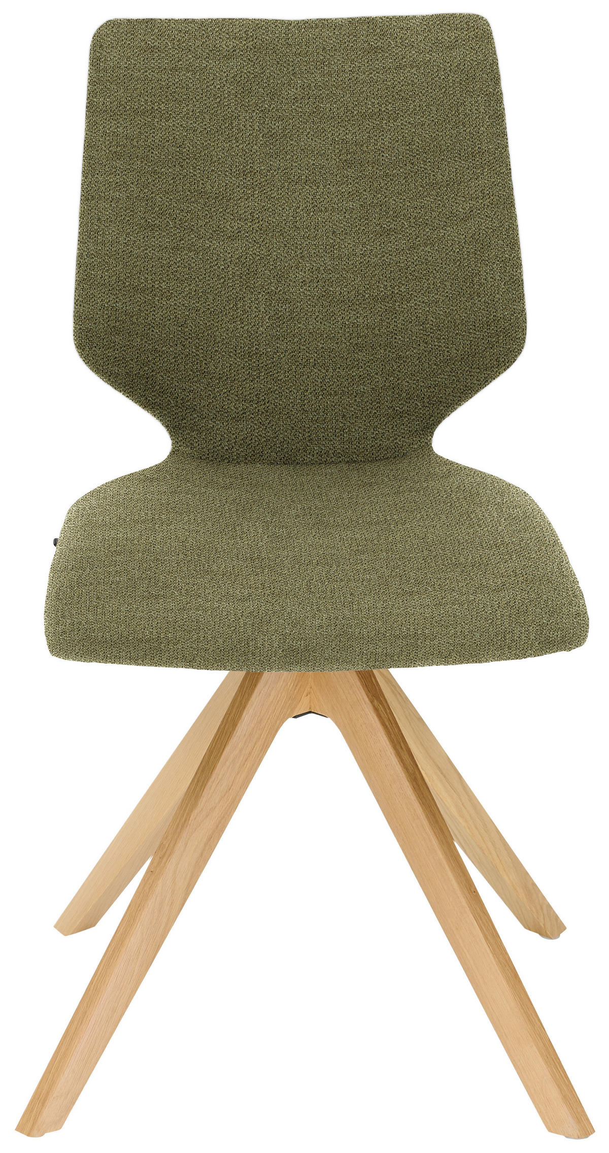 STUHL Struktur  - Eichefarben/Hellgrün, Design, Holz/Textil (50/92/64cm) - Venjakob