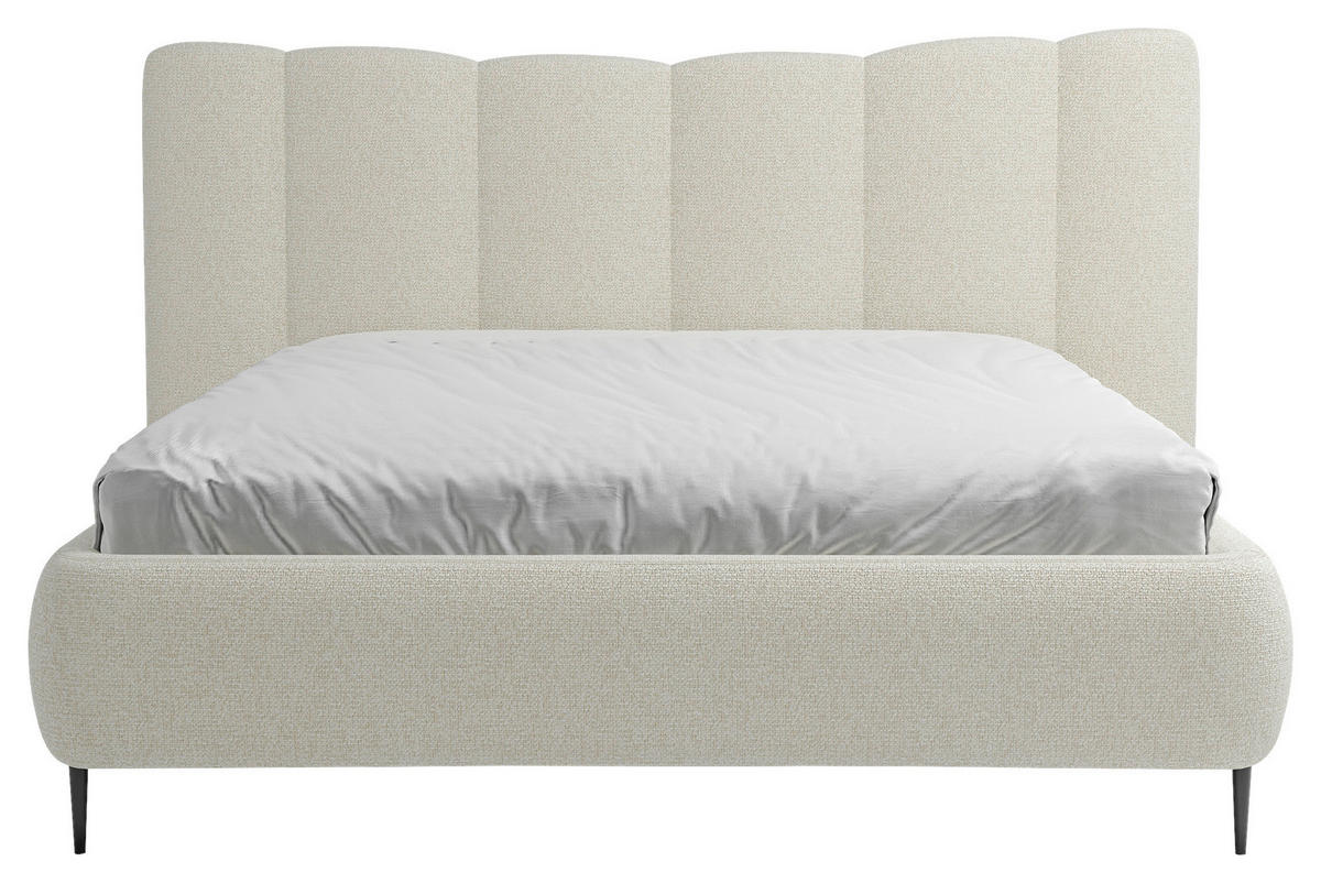 POLSTERBETT 160/200 cm  in Creme  - Creme, Modern, Holz/Holzwerkstoff (160/200cm) - MID.YOU