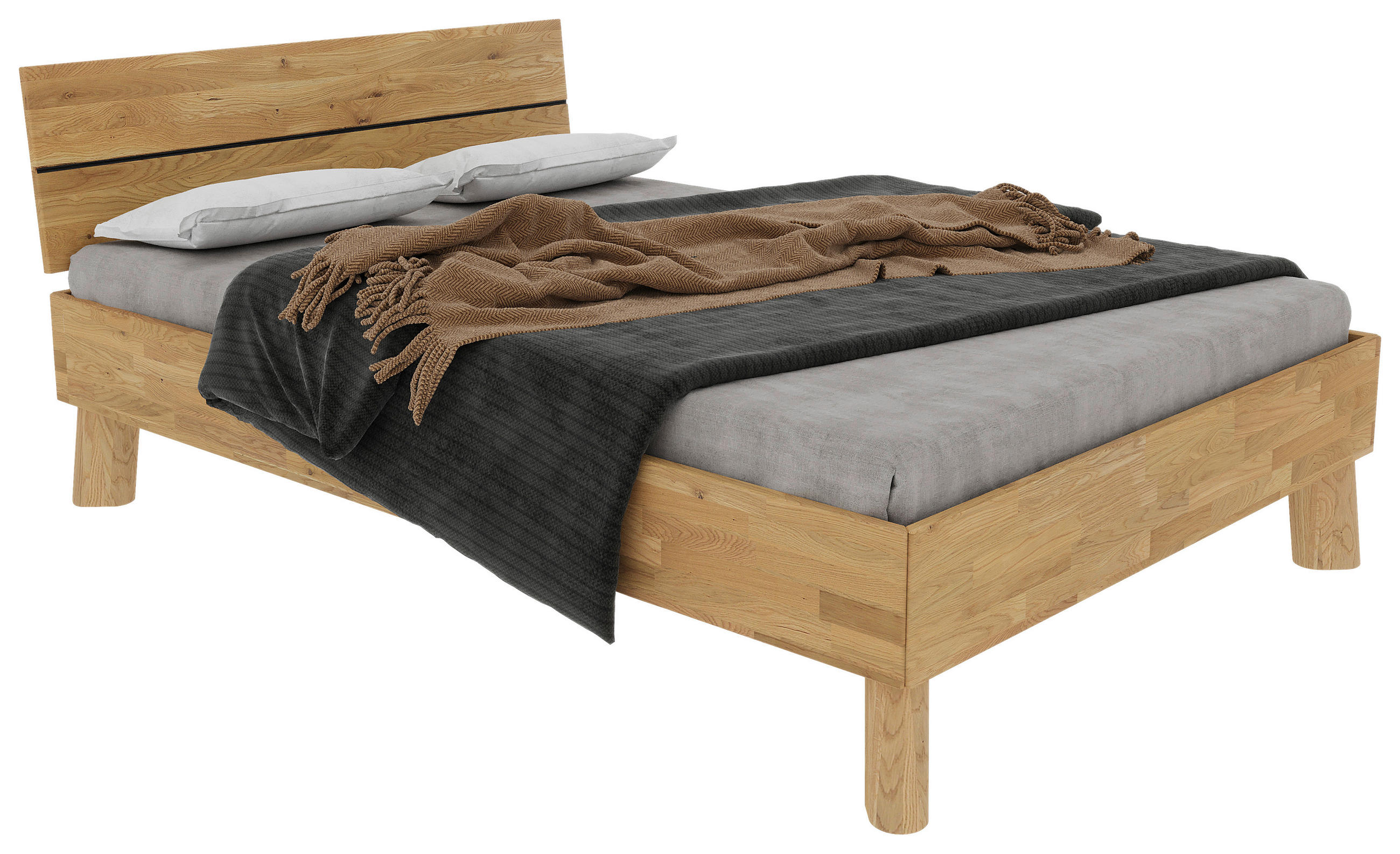 BETT 140/200 cm  in Naturfarben  - Naturfarben, MODERN, Holz (140/200cm) - MID.YOU