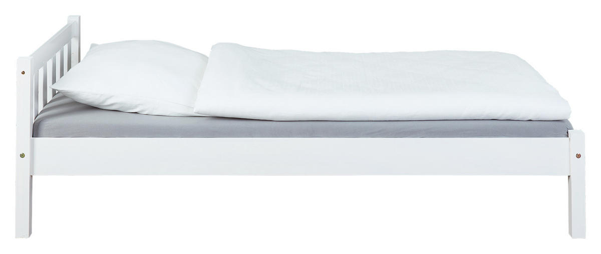 BETT 90/200 cm  in Weiß  - Weiß, Basics, Holz (90/200cm) - MID.YOU