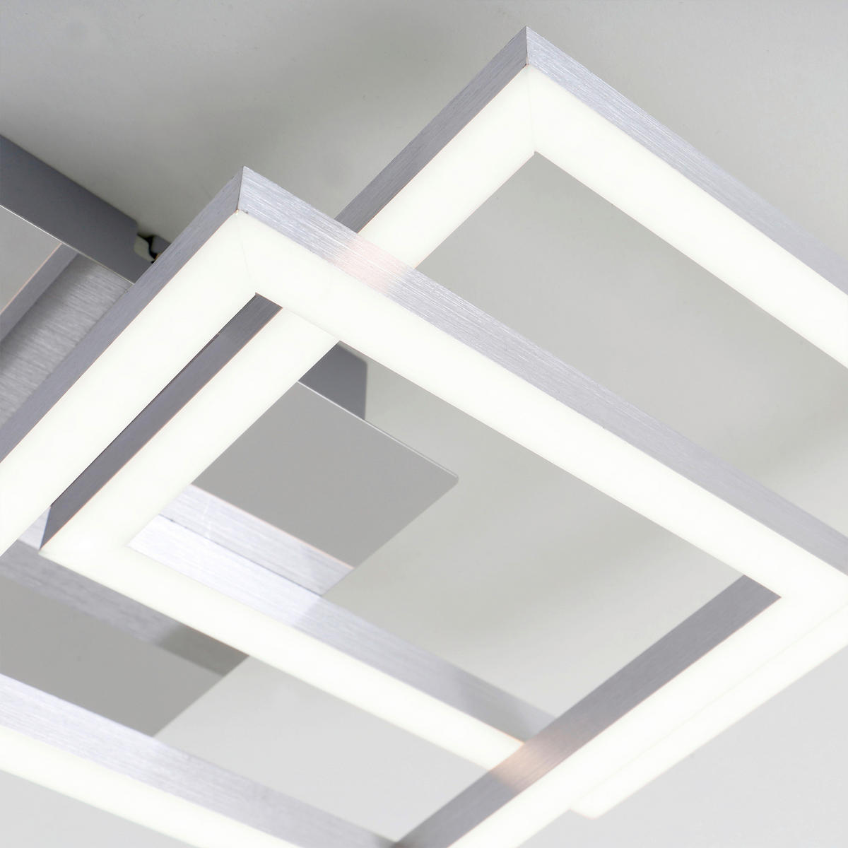 LED-DECKENLEUCHTE 47/22.6/7.3 cm  - Alufarben, Design, Kunststoff/Metall (47/22.6/7.3cm)