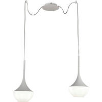 PENDELLEUCHTE 700/350 cm  - Weiß, Design, Glas/Metall (700/350cm) - Fabas Luce