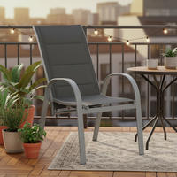 STAPELSESSEL in Metall Grau  - Grau, MODERN, Kunststoff/Metall (59/107/71cm) - Gardenson