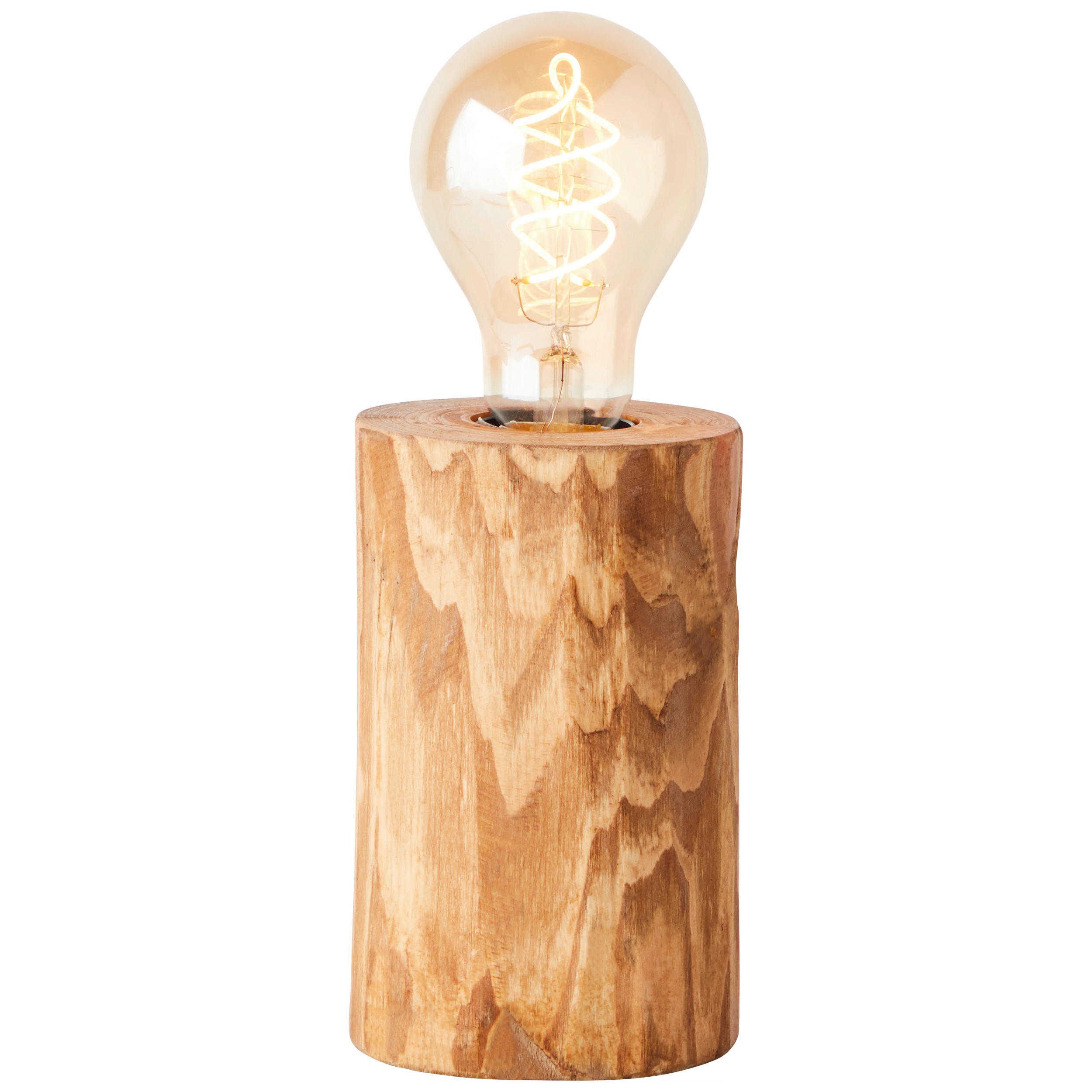 TISCHLEUCHTE - Kieferfarben, Natur, Holz (10/15cm) - Brilliant