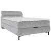 BOXBETT 120/200 cm  in Silberfarben  - Silberfarben/Schwarz, Konventionell, Holz/Holzwerkstoff (120/200cm) - Xora