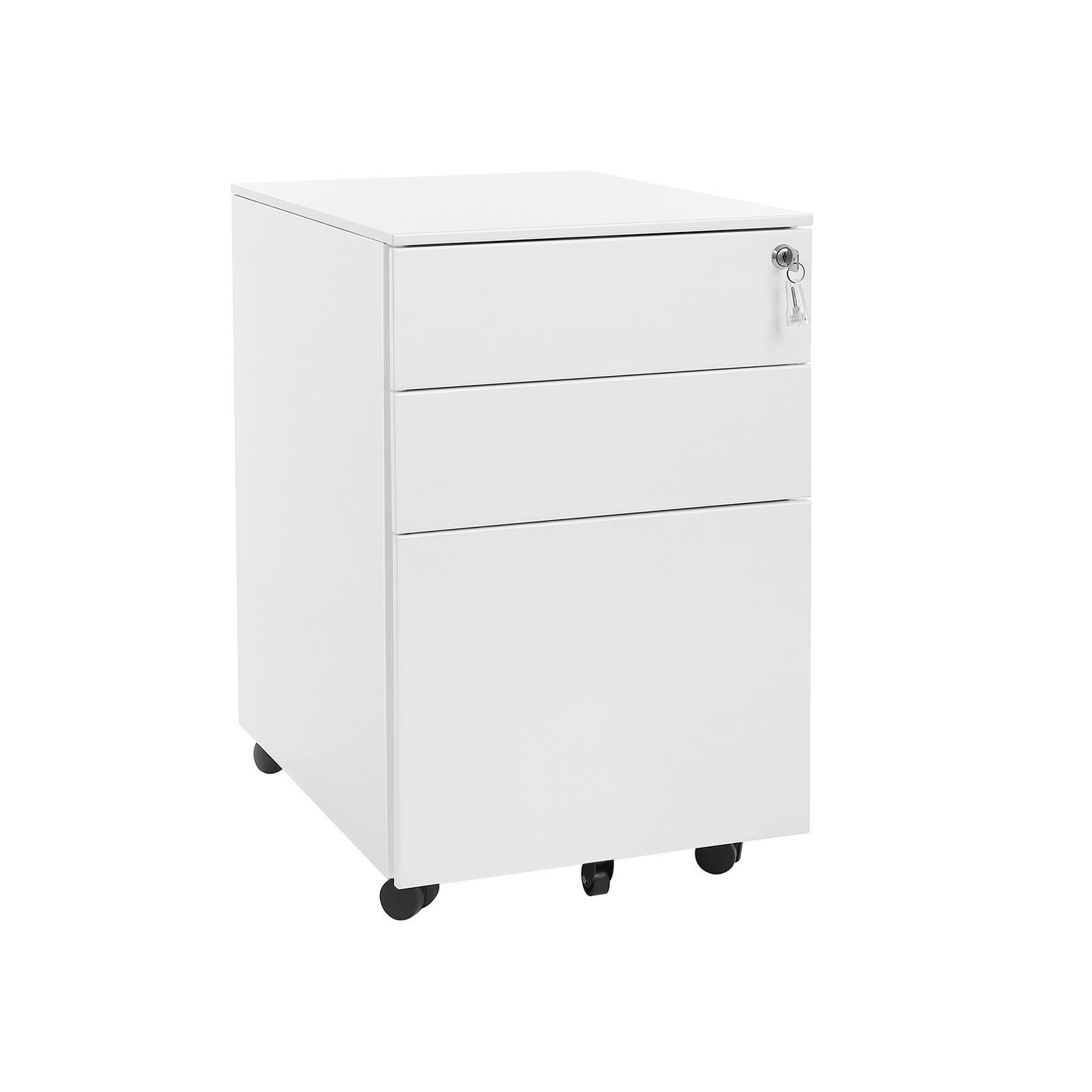 ROLLCONTAINER 39/60/52 cm  - Weiß, Basics, Metall (39/60/52cm) - Boxxx