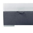 BOXBETT 90/200 cm  in Dunkelblau  - Chromfarben/Dunkelblau, KONVENTIONELL, Kunststoff/Textil (90/200cm) - Carryhome