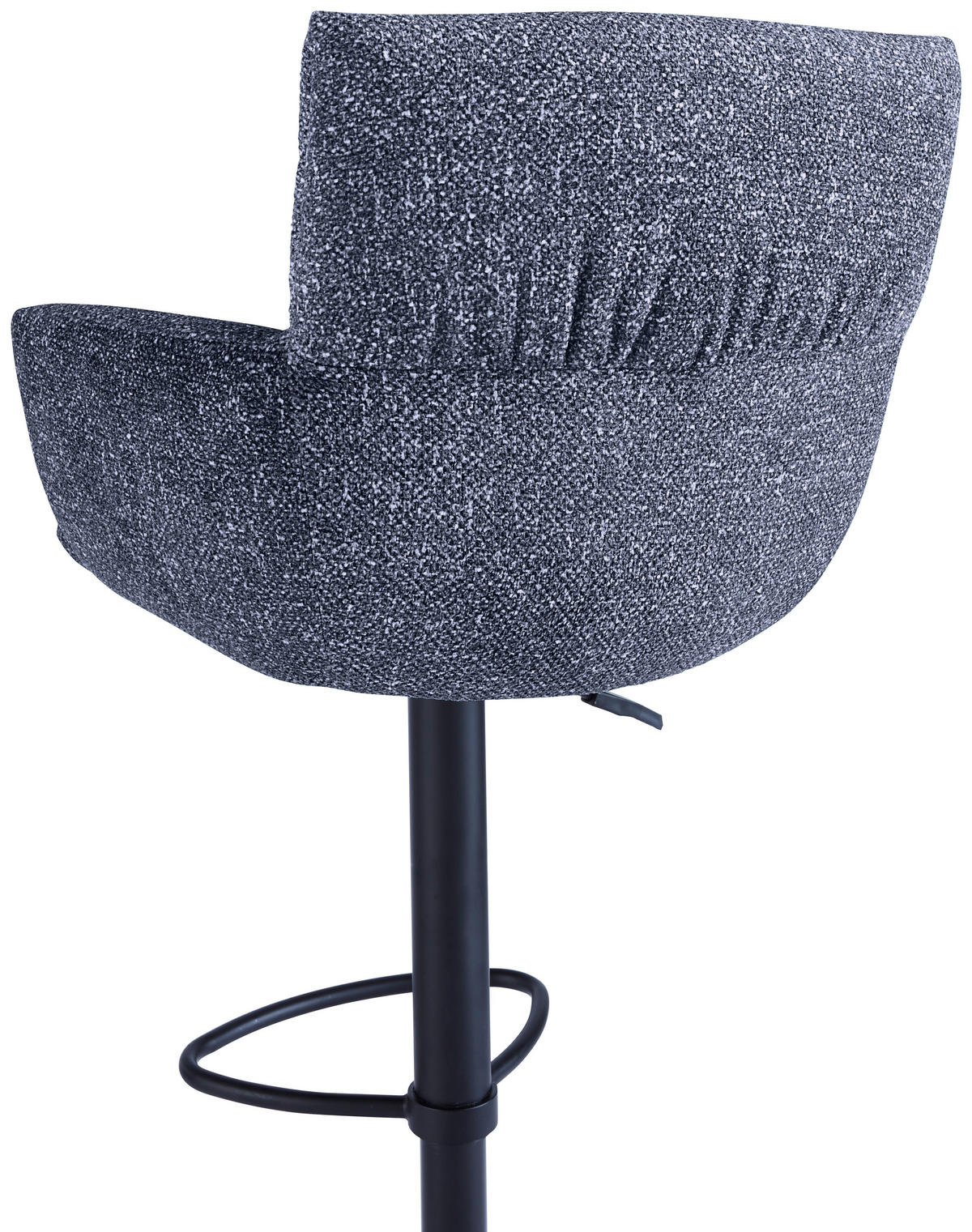 BARSKI STOL, antracit  - črna/antracit, Design, kovina/tekstil (58/88-112/58cm) - Dieter Knoll