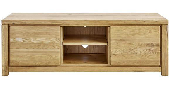 LOWBOARD Eiche massiv - Natur, Holz (150/50/40cm) - Linea Natura