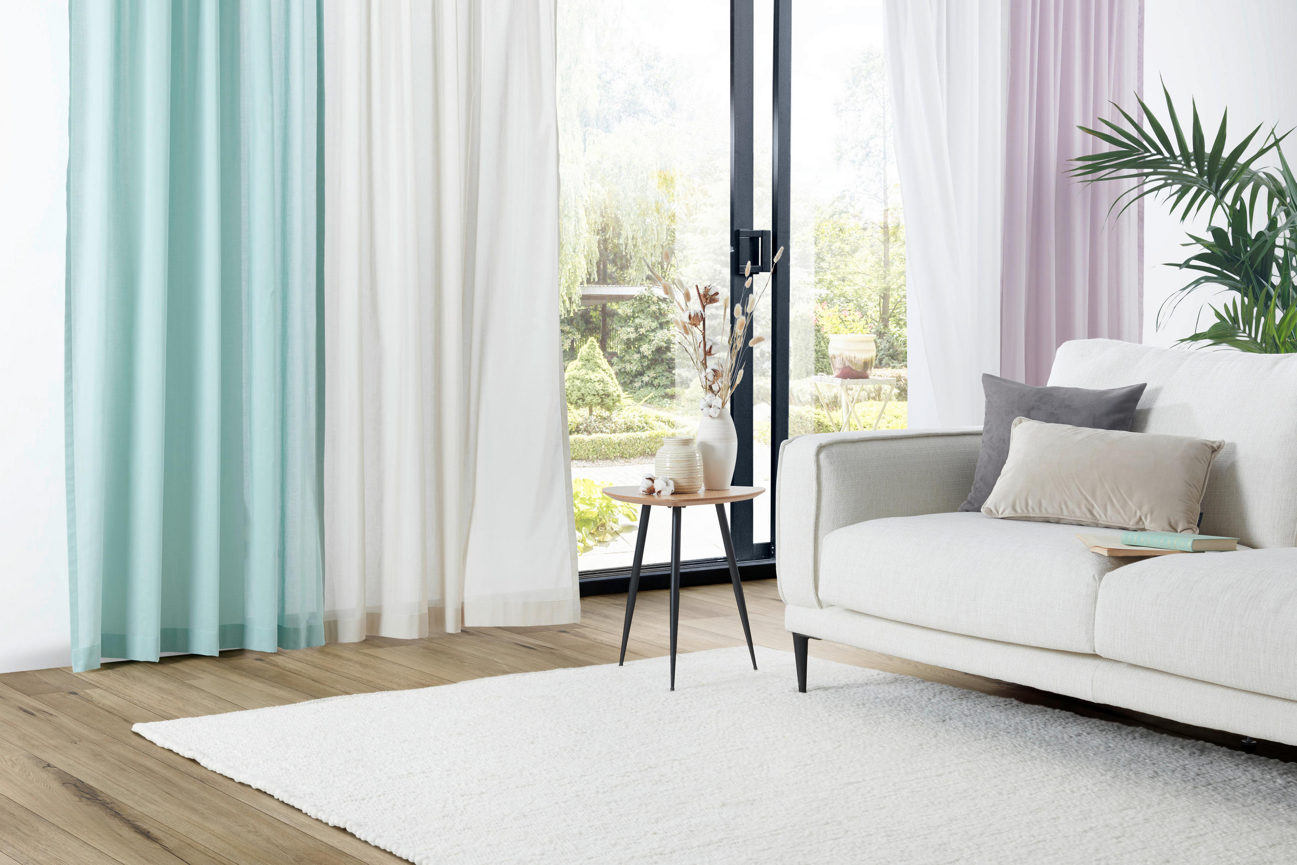 GOTOVA ZAVJESA ljubičasta 140/255 cm   - ljubičasta, Basics, tekstil (140/255cm) - Bio:Vio