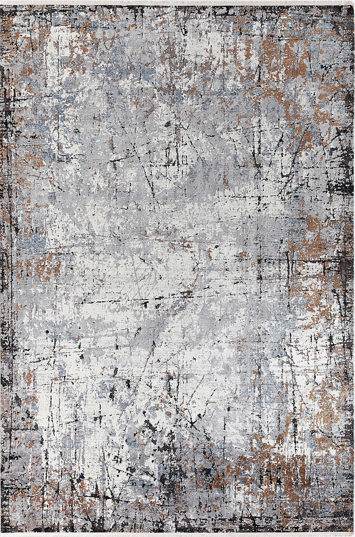 TKANÝ KOBEREC, 200/290 cm, sivá, viacfarebná - viacfarebná/sivá, Design, textil/prírodné materiály (200/290cm) - Dieter Knoll