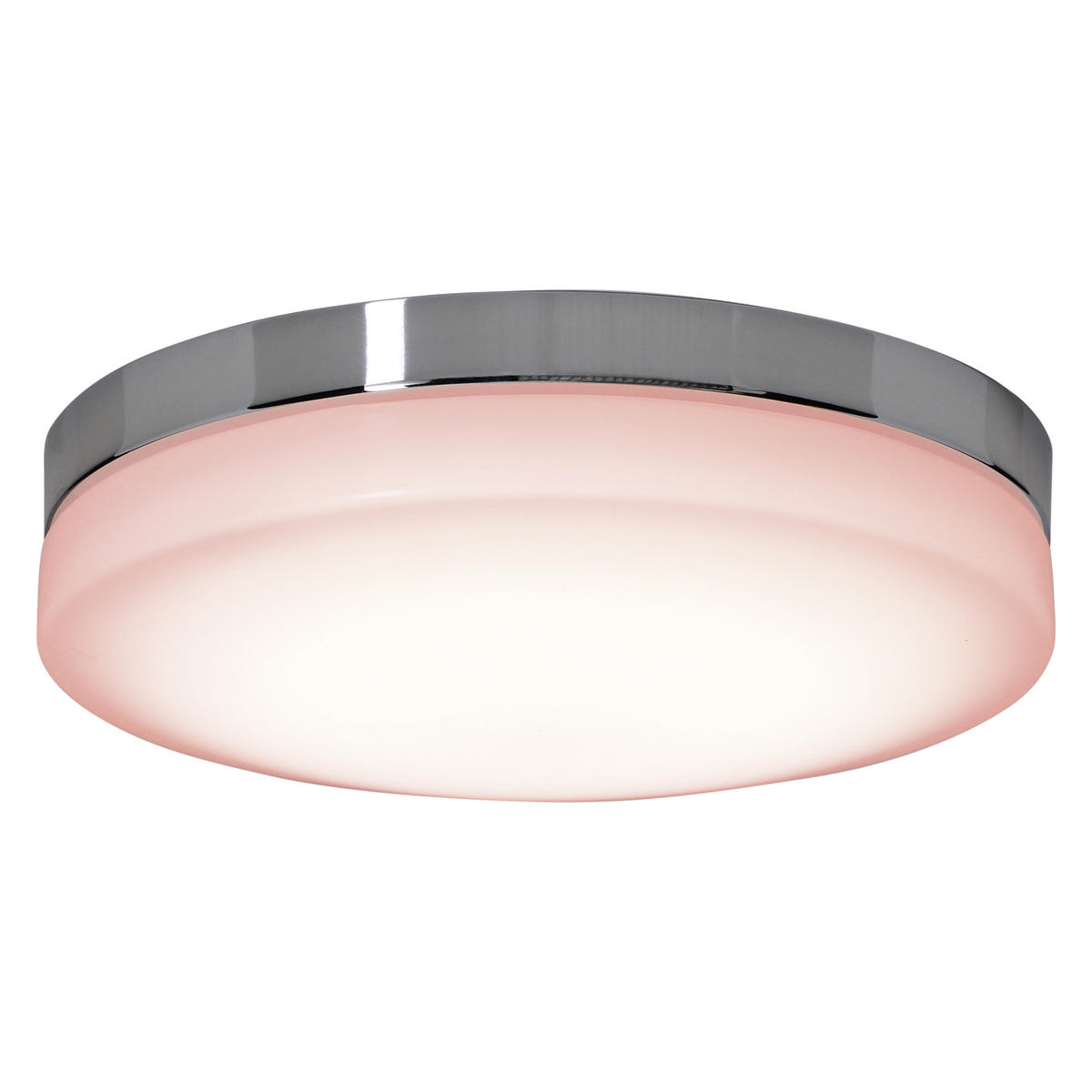 LED-DECKENLEUCHTE 29 cm  - Chromfarben/Weiß, Design, Kunststoff/Metall (29cm) - Näve