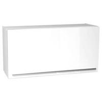 KÜCHENOBERSCHRANK 100/50/34,6 cm  in Weiss, Weiss Hochglanz  - Weiss Hochglanz/Weiss, Basics, Holzwerkstoff/Kunststoff (100/50/34,6cm) - MID.YOU