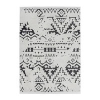 HOCHFLORTEPPICH 160/230 cm Schwarz, Weiß  - Schwarz/Weiß, LIFESTYLE, Textil (160/230cm) - Kayoom