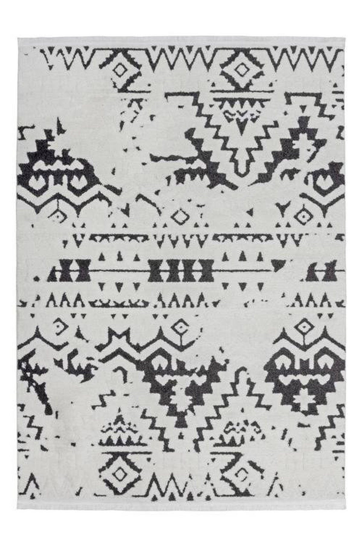 HOCHFLORTEPPICH 160/230 cm Schwarz, Weiß  - Schwarz/Weiß, LIFESTYLE, Textil (160/230cm) - Kayoom