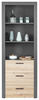REGAL Anthrazit, Eiche Artisan  - Anthrazit/Eiche Artisan, Basics, Holzwerkstoff (68,6/190/41,6cm) - MID.YOU